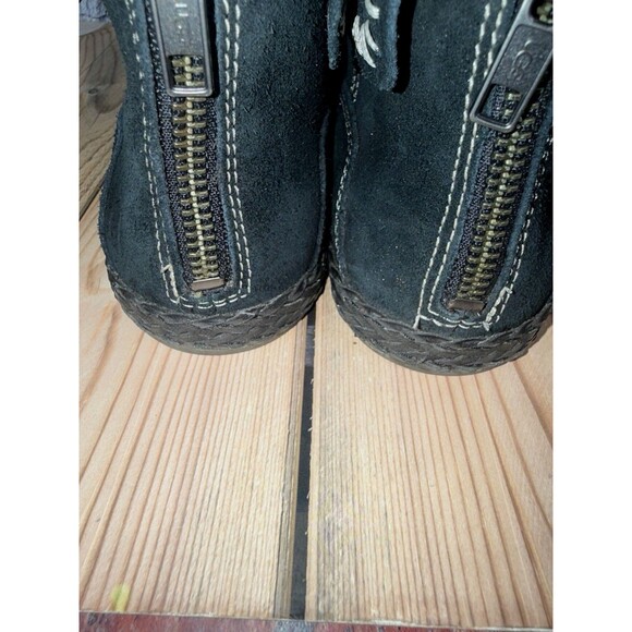 UGG Australia Women's Varney Black Suede Moccasin Ankle Booties 1104653 Size 7 - Picture 7 of 10